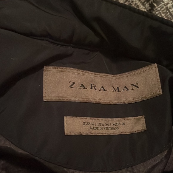 ZARA Man Quilted Jacket (Navy Black) - Picture 7 of 8